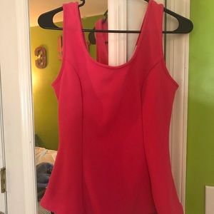 NWOT Pink Peplum Tank
